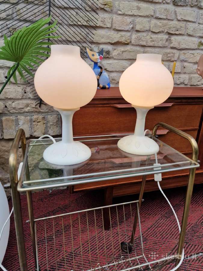 Vintažinės mid century stalinės lempos/naktinukės - nuotraukos Nr. 7