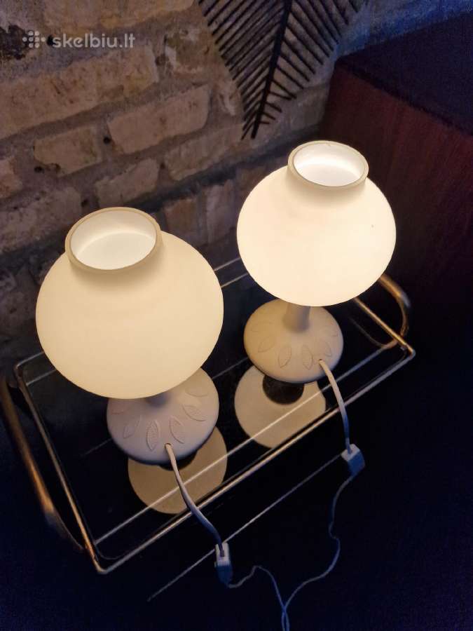 Vintažinės mid century stalinės lempos/naktinukės - nuotraukos Nr. 13
