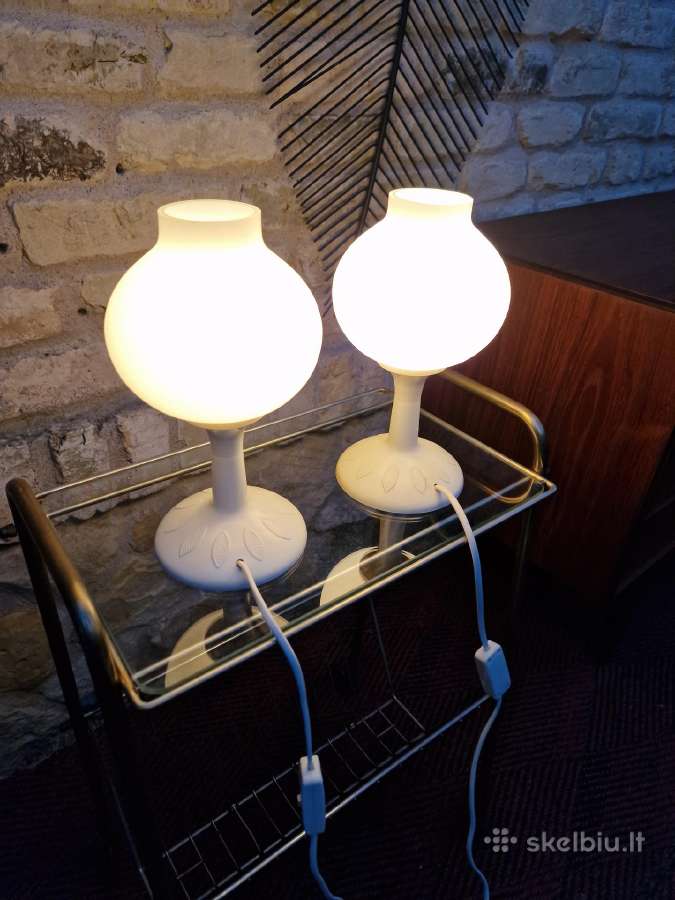 Vintažinės mid century stalinės lempos/naktinukės - nuotraukos Nr. 14