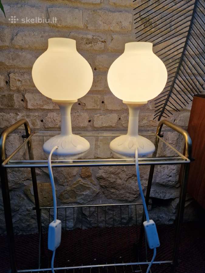 Vintažinės mid century stalinės lempos/naktinukės - nuotraukos Nr. 15