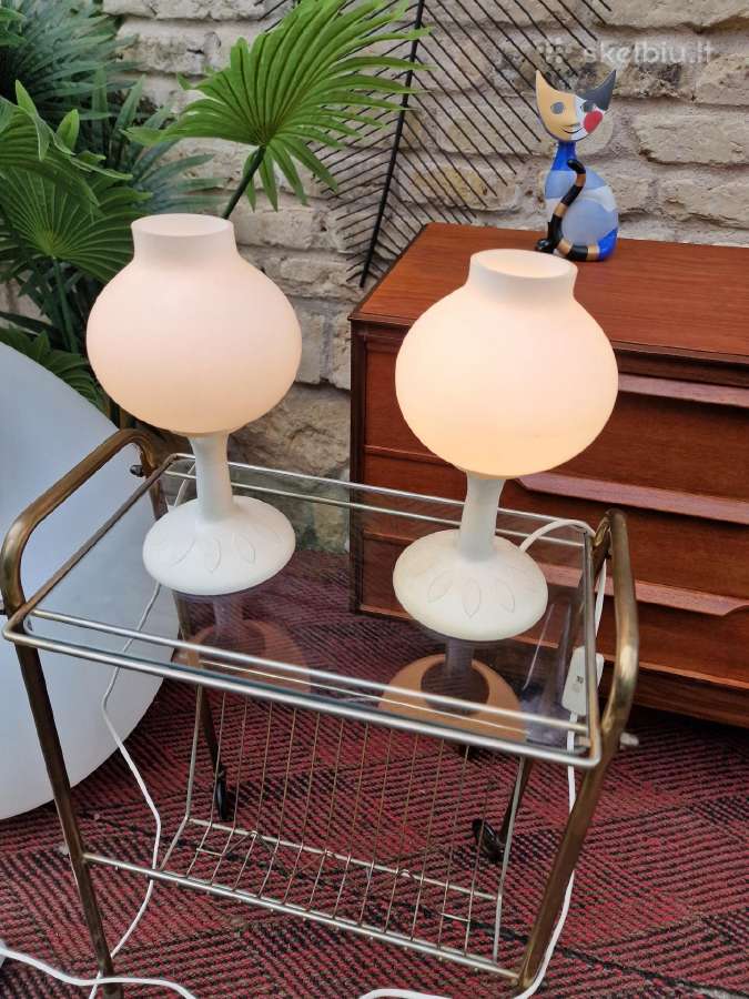 Vintažinės mid century stalinės lempos/naktinukės - nuotraukos Nr. 21