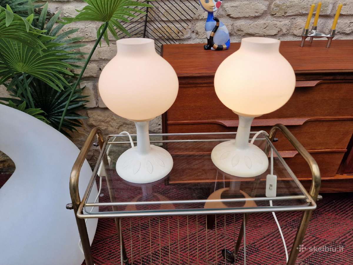 Vintažinės mid century stalinės lempos/naktinukės - nuotraukos Nr. 22