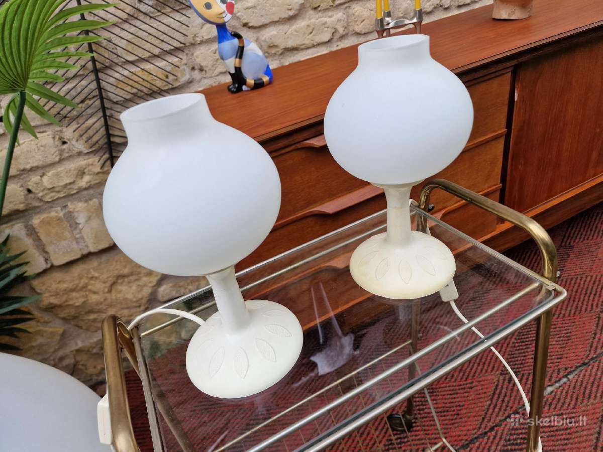 Vintažinės mid century stalinės lempos/naktinukės - nuotraukos Nr. 24