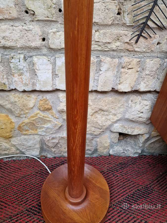 Vintažinis mid century tikmedžio toršeras - nuotraukos Nr. 3