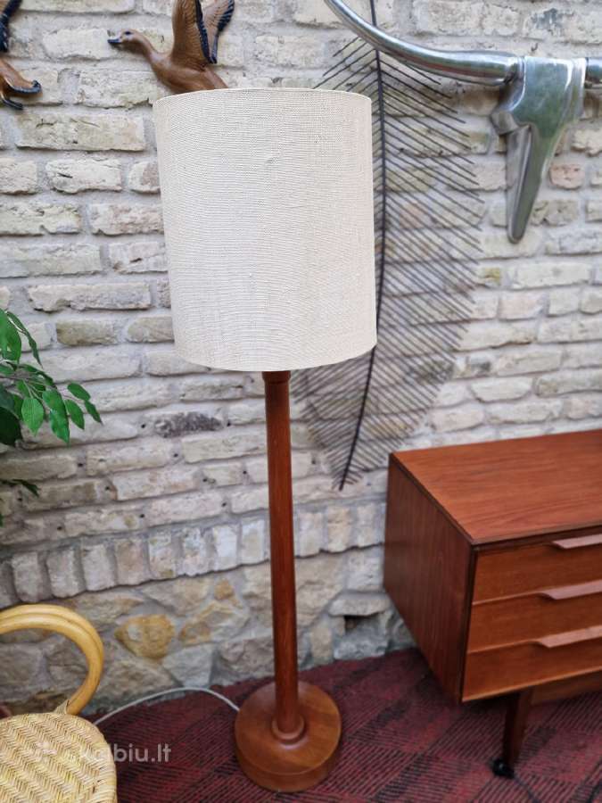 Vintažinis mid century tikmedžio toršeras - nuotraukos Nr. 4