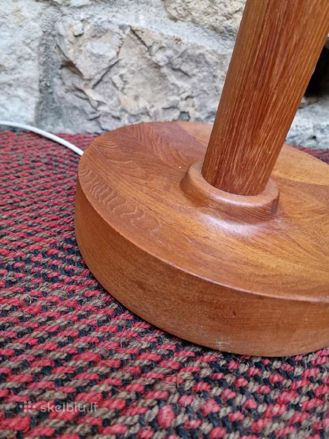 Vintažinis mid century tikmedžio toršeras - nuotraukos Nr. 16