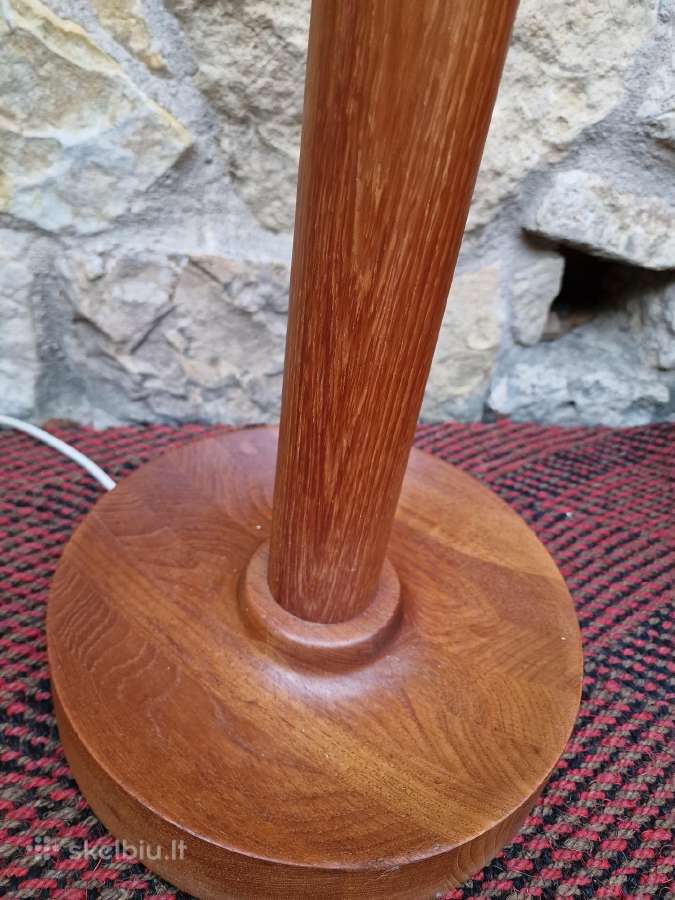 Vintažinis mid century tikmedžio toršeras - nuotraukos Nr. 17