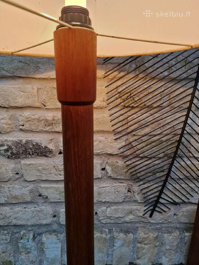 Vintažinis mid century tikmedžio toršeras - nuotraukos Nr. 18