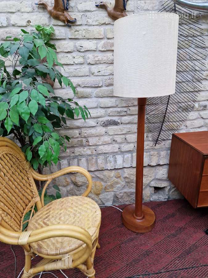 Vintažinis mid century tikmedžio toršeras - nuotraukos Nr. 20