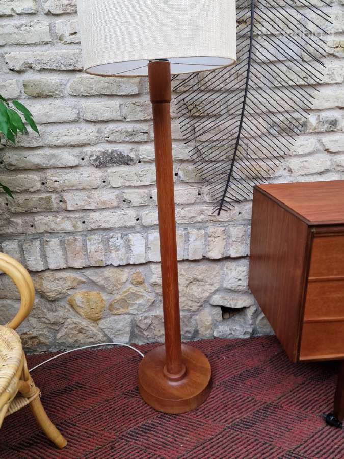 Vintažinis mid century tikmedžio toršeras - nuotraukos Nr. 22