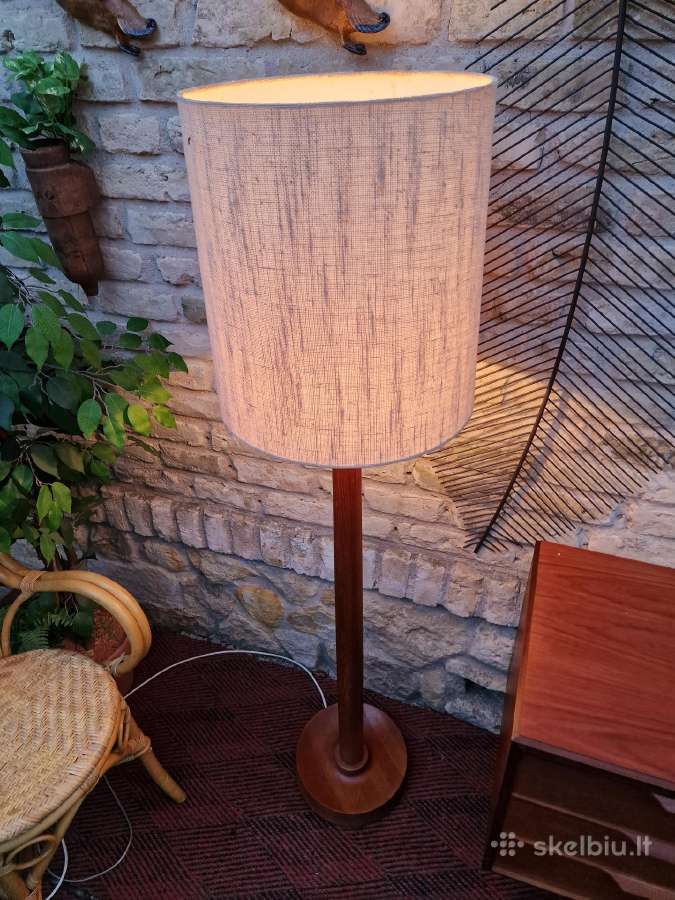 Vintažinis mid century tikmedžio toršeras - nuotraukos Nr. 28