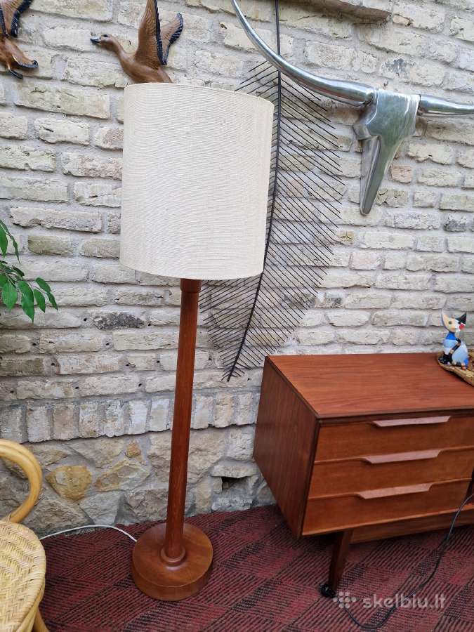 Vintažinis mid century tikmedžio toršeras - nuotraukos Nr. 33