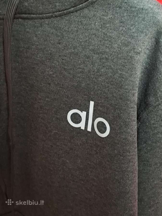 Pilkas „alo“ džemperis su gobtuvu - nuotraukos Nr. 3