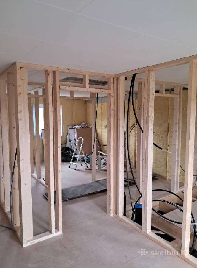 Karkasinių namų statyba ir pastatų renovacija - nuotraukos Nr. 17