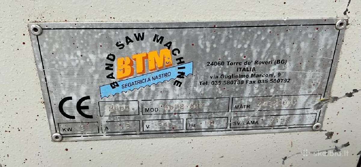 Automatinės juostinės metalo pjovimo staklės CNC - nuotraukos Nr. 3