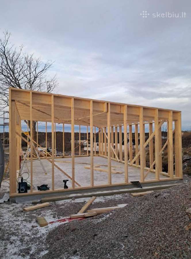 Karkasinių namų statyba ir pastatų renovacija - nuotraukos Nr. 32