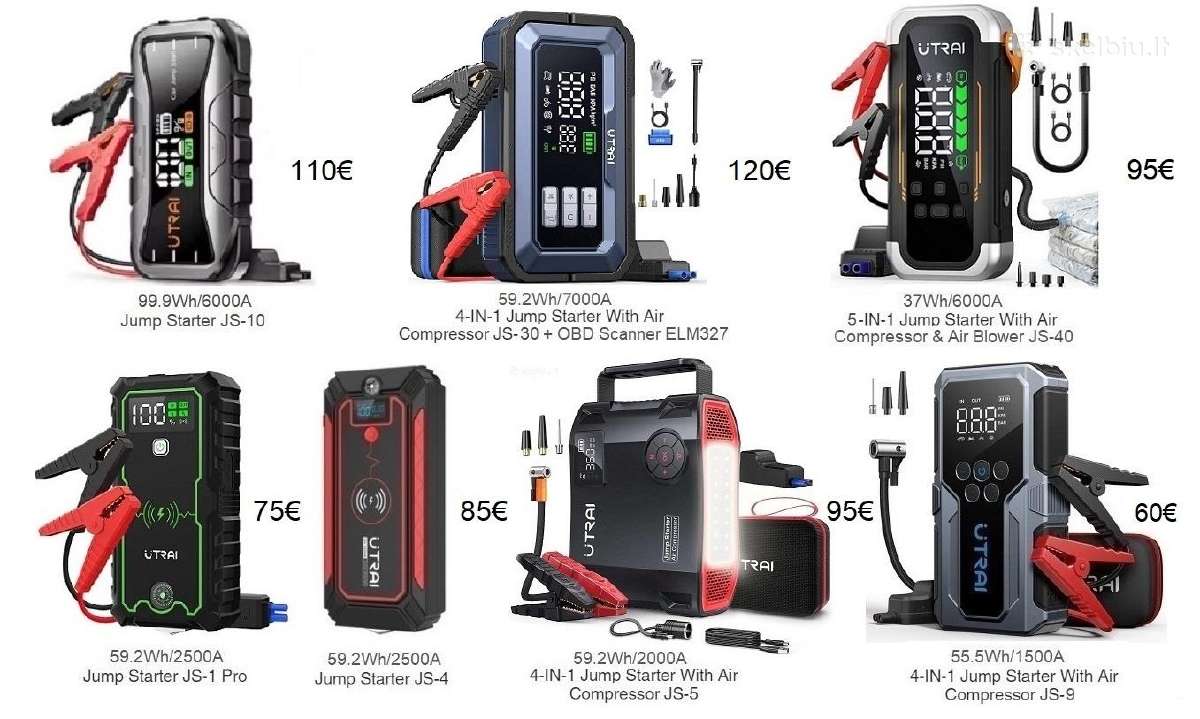 Utrai Užvedėjas Booster Powerbank