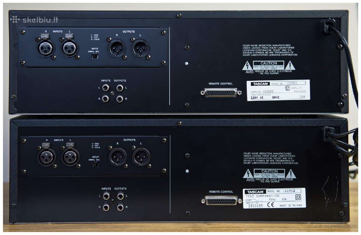 Kasetine deka Tascam 122 Mk II Tascam 122 Mk III - nuotraukos Nr. 16