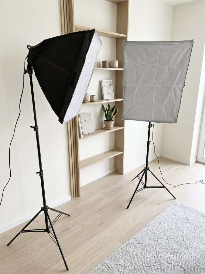 2 vnt softbox lempos apšvietimas fotografijai
