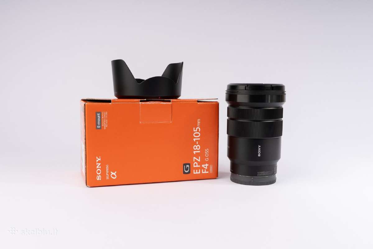 Sony E Pz 18–105 mm F4 G Oss objektyvas