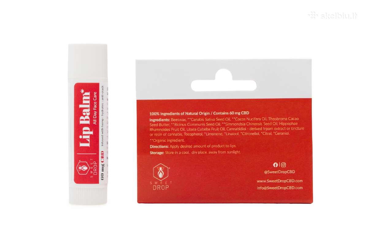 Sweet Drop Cbd lūpų balzamas – kasdienei drėgmei - nuotraukos Nr. 3