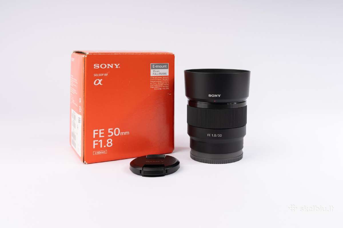 Sony Fe 50 mm f 1.8 objektyvas