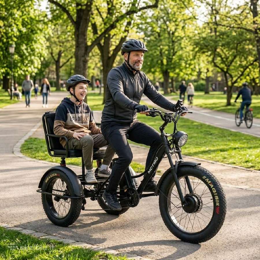 Triratis elektrinis dviratis Motiro Fatbike - nuotraukos Nr. 7