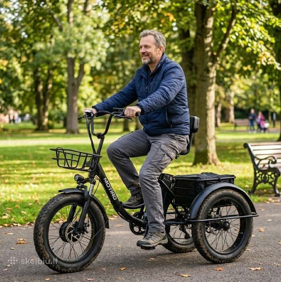 Triratis elektrinis dviratis Motiro Fatbike - nuotraukos Nr. 9