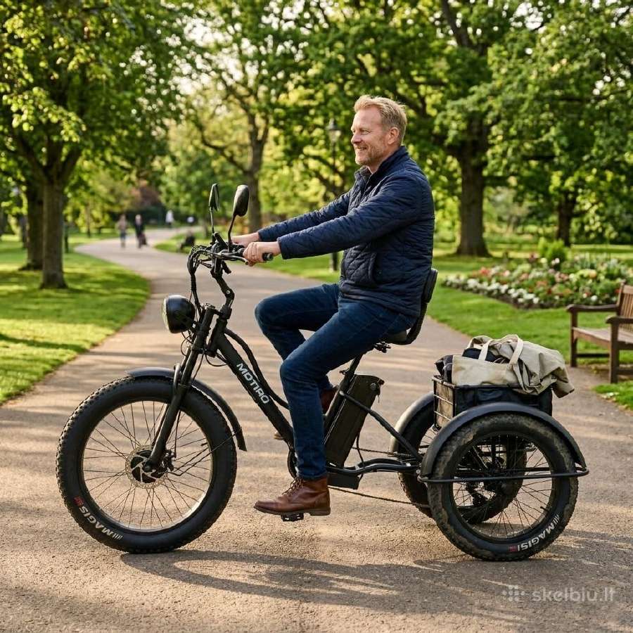 Triratis elektrinis dviratis Motiro Fatbike - nuotraukos Nr. 10