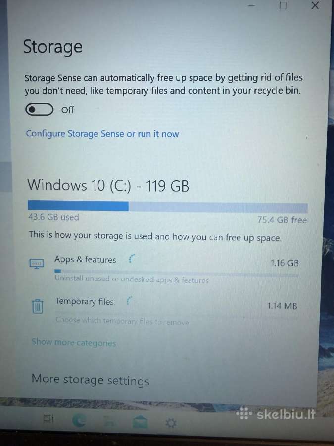 Hp laptop 14 celeron/4gb/128gb SSD - nuotraukos Nr. 3