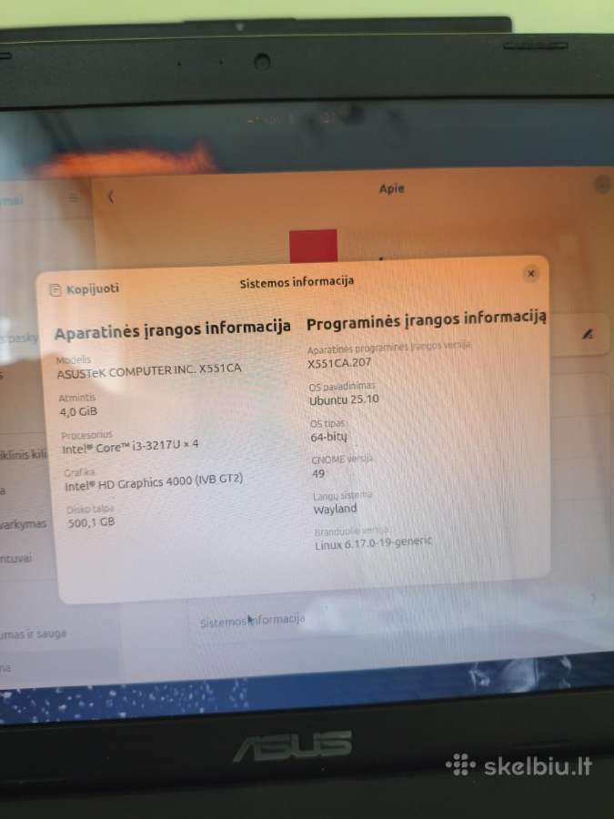 Asus X551c 15.6" - nuotraukos Nr. 4