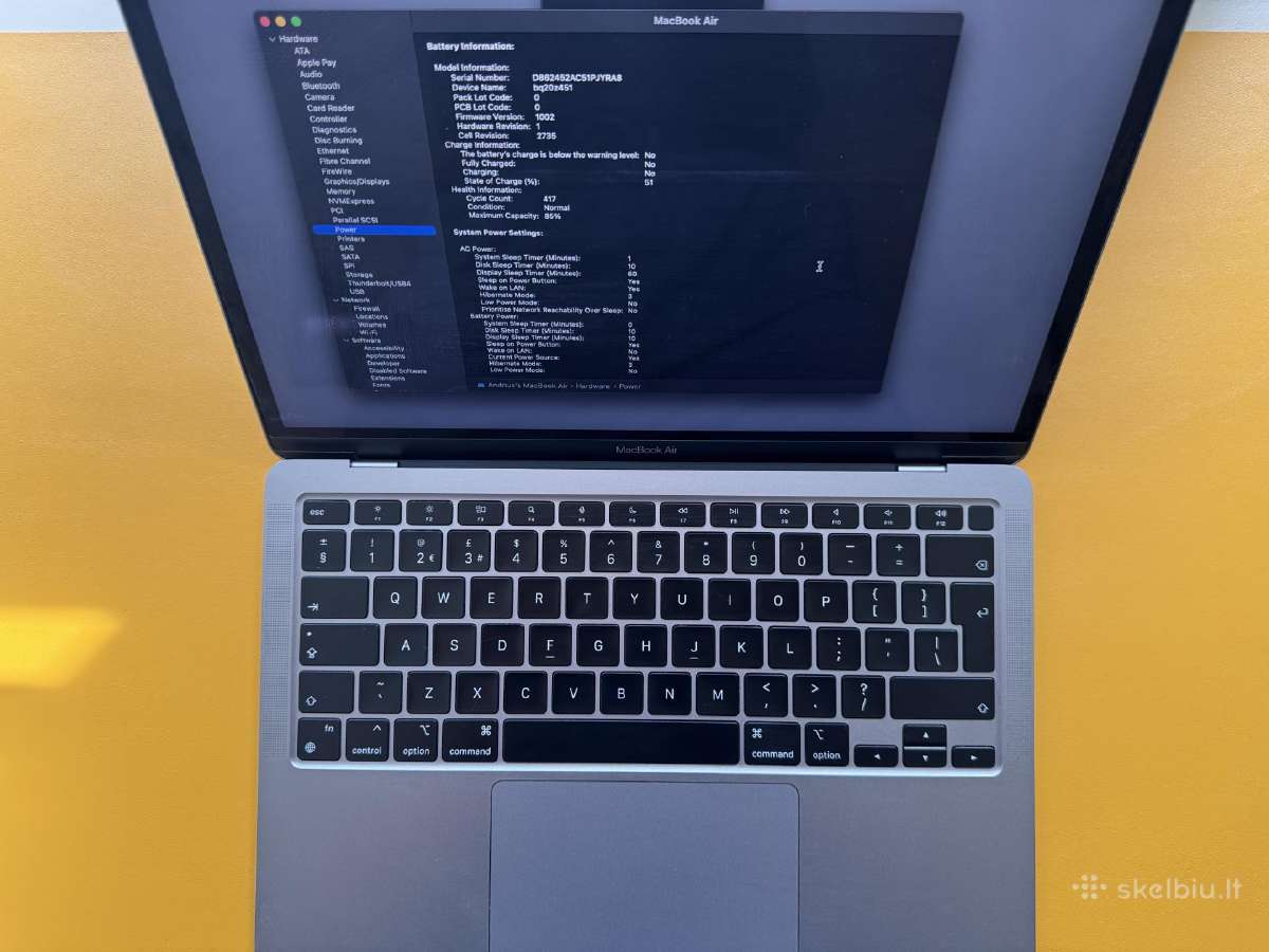 MacBook Air 13.3 M1 - nuotraukos Nr. 3