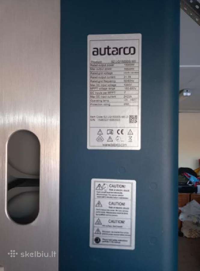 Inverteris Autarco15kw Skambinti po 17:00 val. - nuotraukos Nr. 2