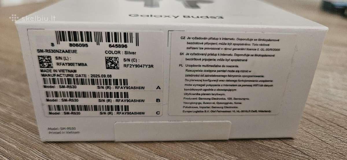 Ausinės Samsung Galaxy Buds 3 - nuotraukos Nr. 2