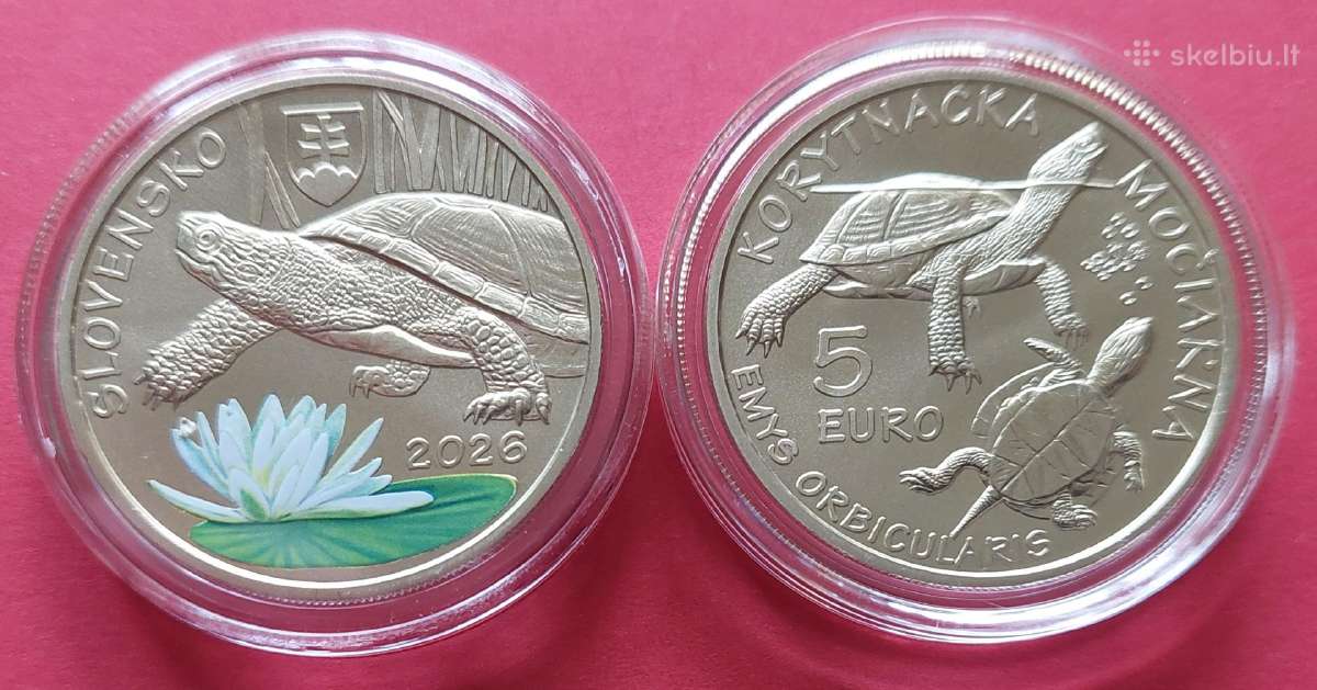Slovakija 2026m 5 € Balinis vėžlys Unc