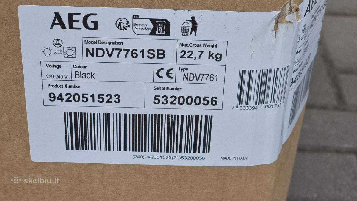 Naujas Aeg Nvd7761sb+ garantija - nuotraukos Nr. 13