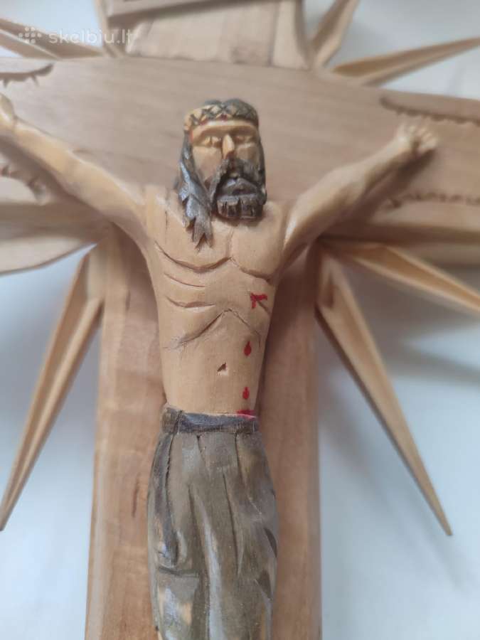 Religija vintažinis medinis kryžius - nuotraukos Nr. 13