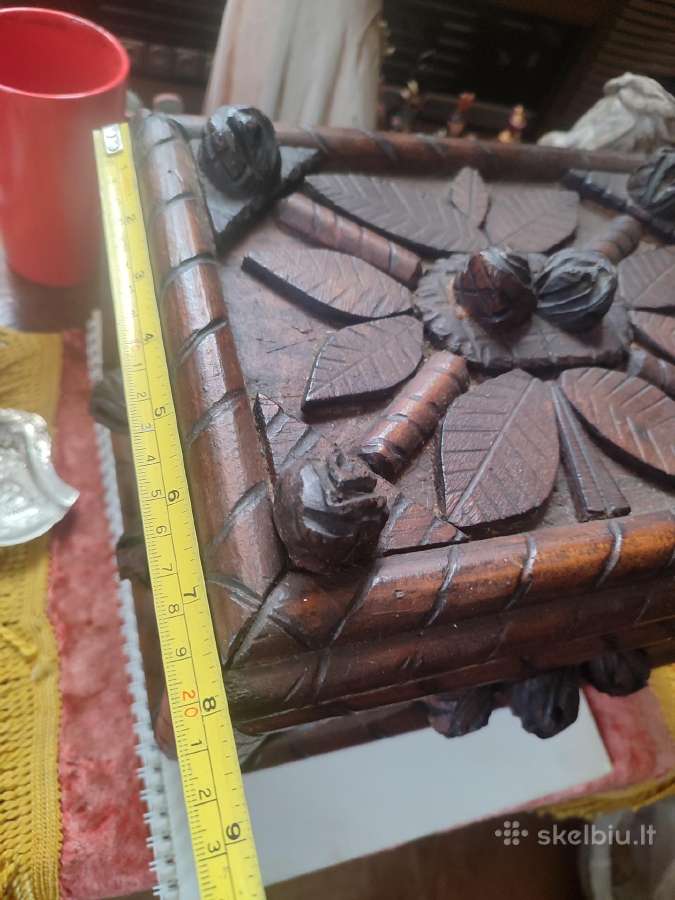 Vintažinė rankų darbo medinė dėžutė - nuotraukos Nr. 8