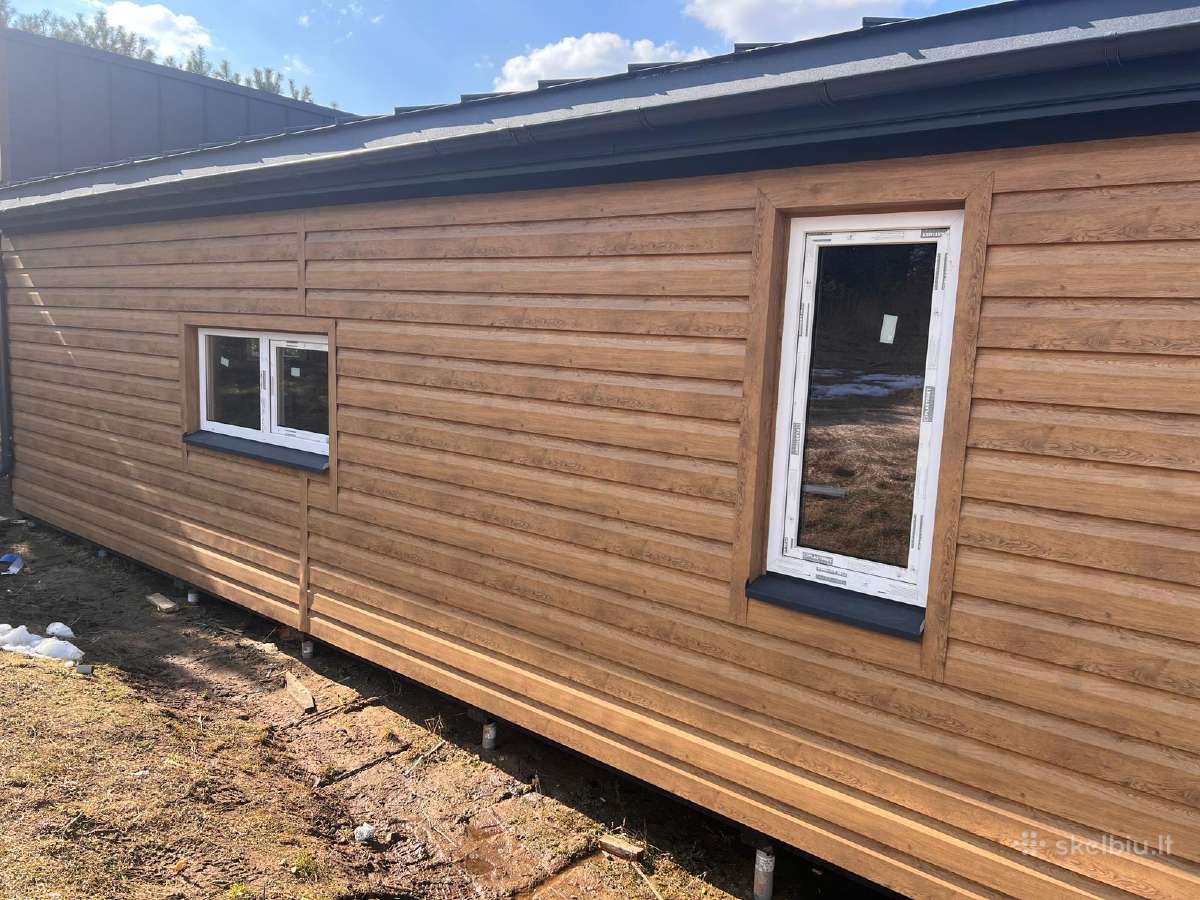 Plieninės dailylentės fasadams su -30% nuolaida - nuotraukos Nr. 14