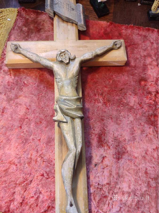 Religija senas medinis kryžius - nuotraukos Nr. 2