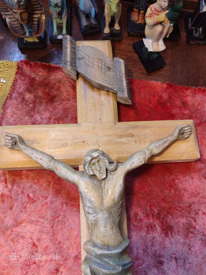 Religija senas medinis kryžius - nuotraukos Nr. 3