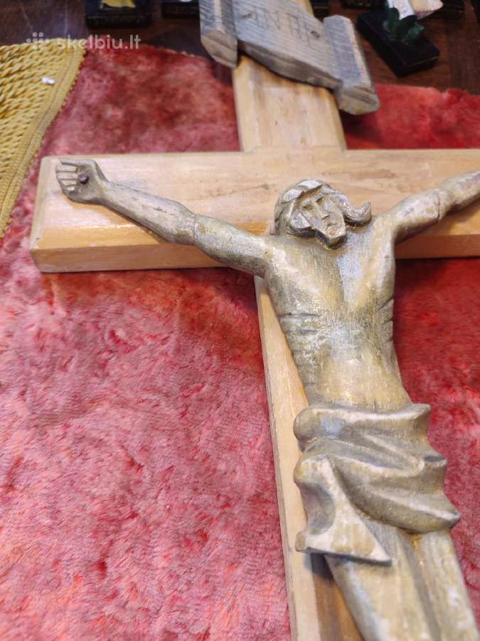 Religija senas medinis kryžius - nuotraukos Nr. 4
