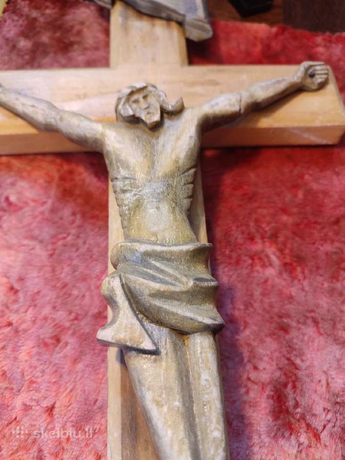 Religija senas medinis kryžius - nuotraukos Nr. 5