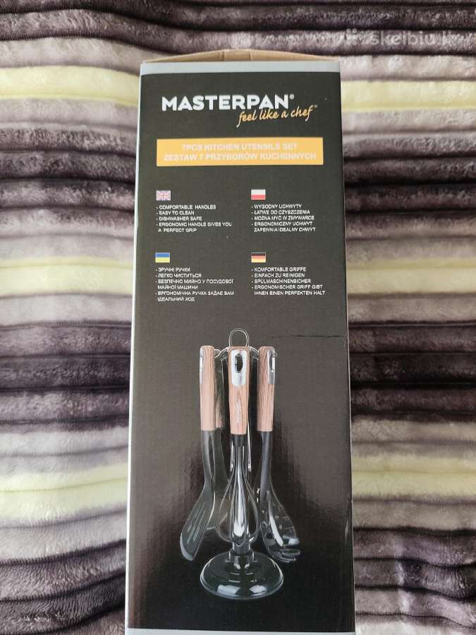 Masterpan 7 dalių virtuvės įrankių rinkinys su sto - nuotraukos Nr. 2