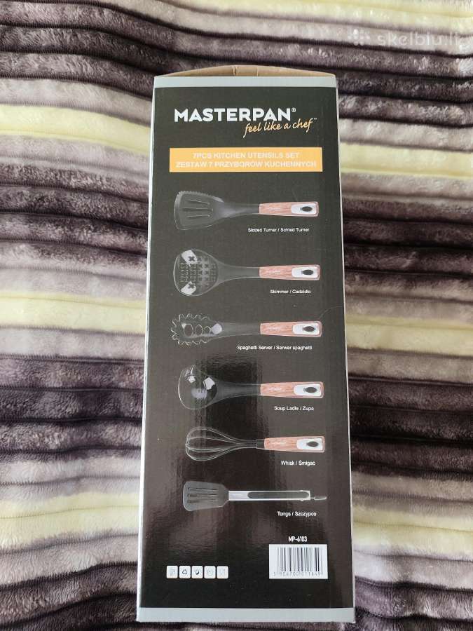 Masterpan 7 dalių virtuvės įrankių rinkinys su sto - nuotraukos Nr. 3