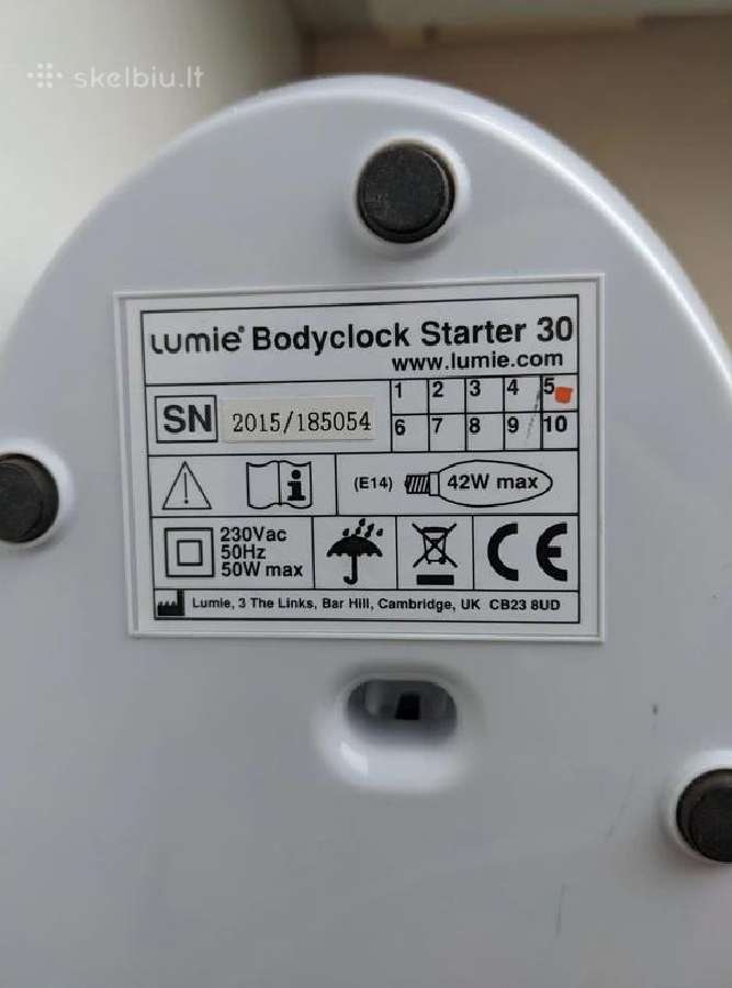 Lumie Bodyclock Starter 30 šviesos Žadintuvas - nuotraukos Nr. 5