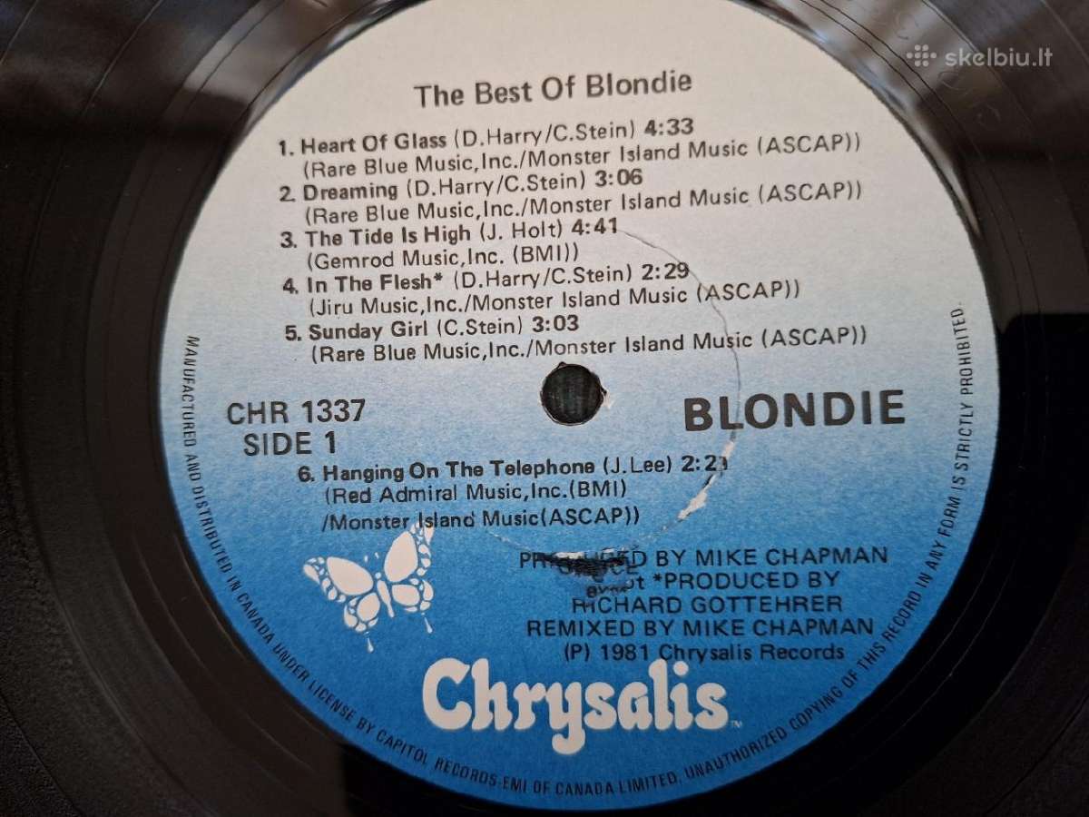 Blondie 1981 “The Best Of Blondie - nuotraukos Nr. 3