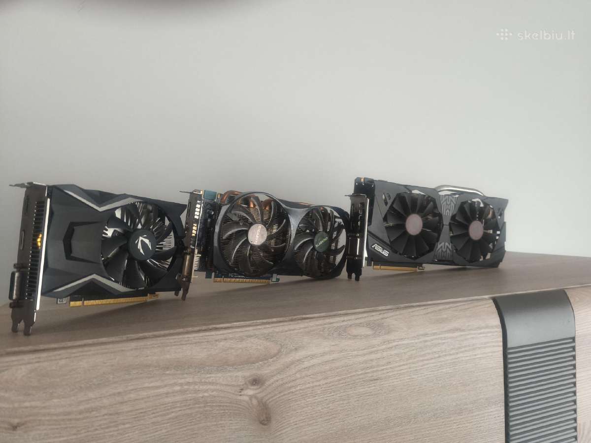3 Vaizdo plokstės Gtx i GT + gtx1060 6g