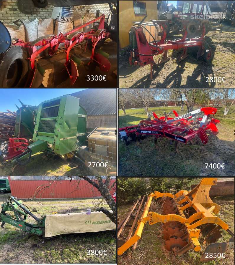 Parduodama žemės ūkio technika