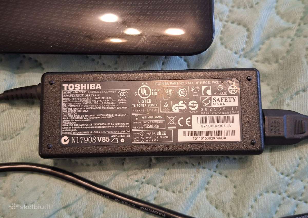 Toshiba Stellite L670, i5-520m, 17 colių, dalims - nuotraukos Nr. 5